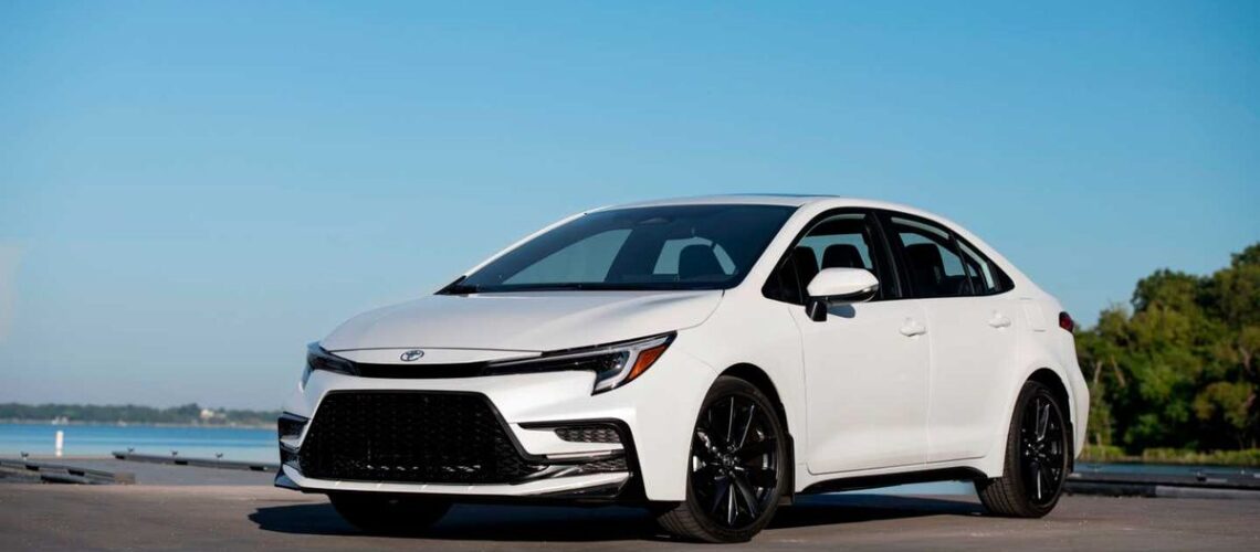 White Economy car for rent in LA